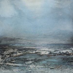 Into The Blue (on galvanised steel) by Julie Oldfield