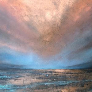 Coppered Light | 1000mm x 600mm | Mixed media on copper sheet