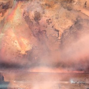 Jaggered Sky | 1500mm x 450mm | Mixed media on copper