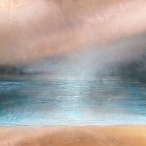 Mixed media on copper