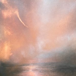 Mixed media on copper
