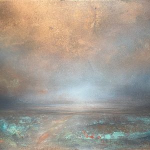 Mixed media on copper